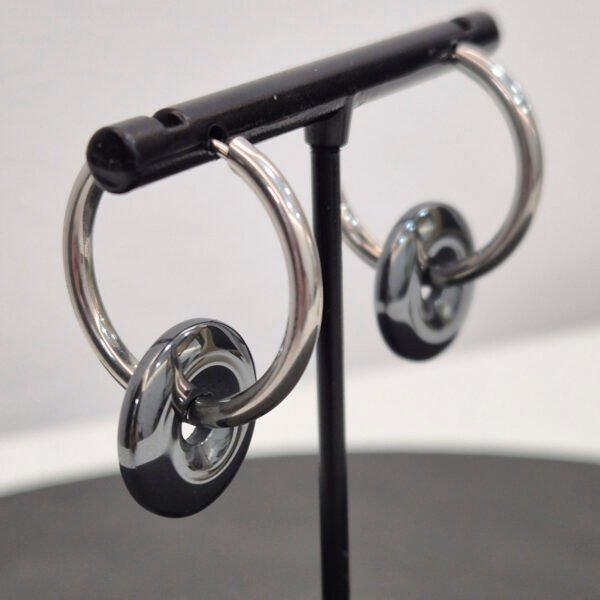 Aro con disco de hematite - Imagen 2