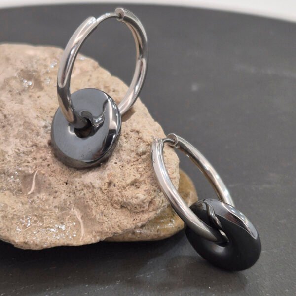 Aro con disco de hematite