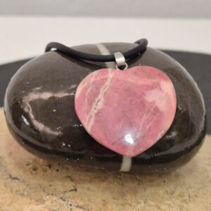 Corazón rodonita rosa