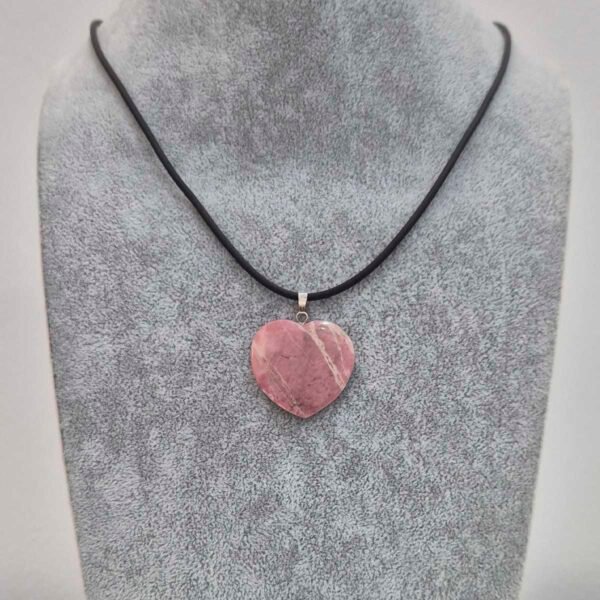 Corazón rodonita rosa - Imagen 2