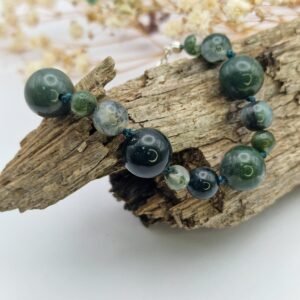 Pulsera Órbita Ágata Musgosa